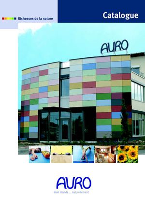 Catalogue de produits bio AURO 2011