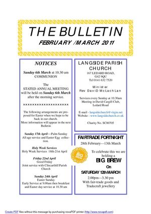 The Bulletin - February / March 2011