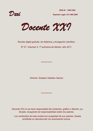 Docente XXI, Nº 27, Vol. II, 2ª quincena de febrero de 2011