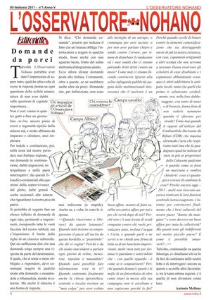 L'OSSERVATORE NOHANO - n°1 - Anno V