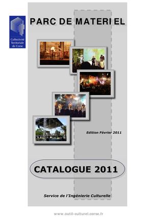 Catalogue Parc Matériel 2011