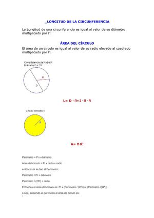 LONGITUD DE LA CIRCUNFERENCIA