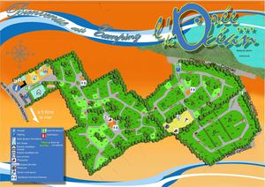 PLAN DU CAMPING OREE DE L OCEAN EN VENDE