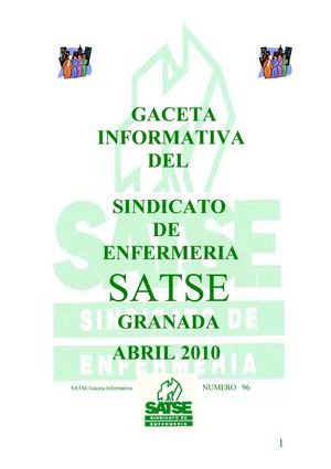 GACETA SATSE GRANADA ABRIL 2010