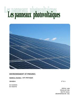 TPE Panneaux Photovoltaïques
