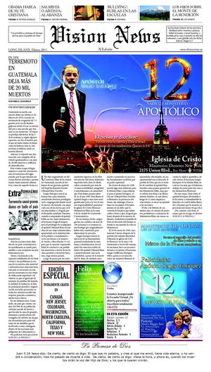 Vision News edicion especial febrero 2011