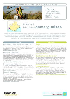  Itinéraire moto n°5 : Les routes camarguaises
