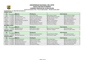 HORARIO EXAMEN 3RA. OPORTUNIDAD-FAFI 2010