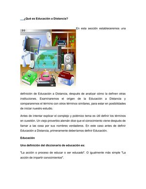 Qué es Educación a Distancia