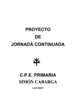 PROYECTO JORNADA CONTINUADA