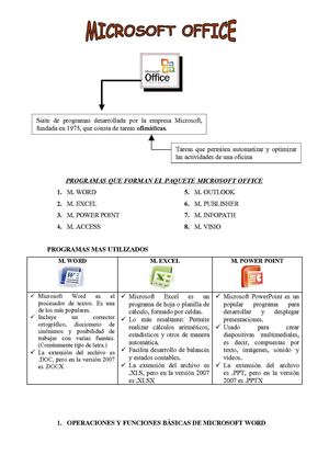 Guia basica de Word y Excel 2007