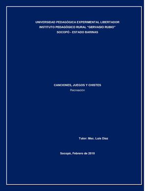 Canciones, cuentos y chistes...