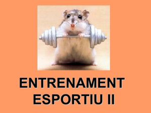 GENERALITATS ENTRENAMENT