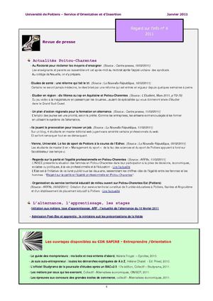 Regard sur l'info n°6 2011