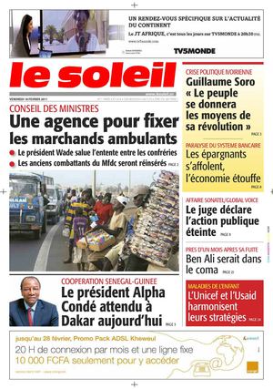 Edition du 18 Fev 2011