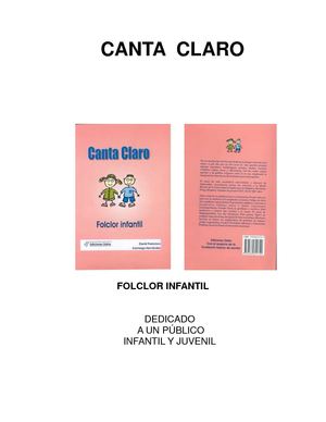 CANCIONERO INFANTIL Y JUVENIL