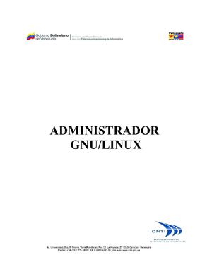 Administrador GNU/LINUX