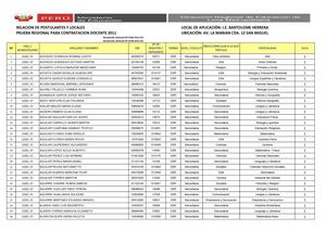 EBR SECUNDARIA UGEL 01 BARTOLOME