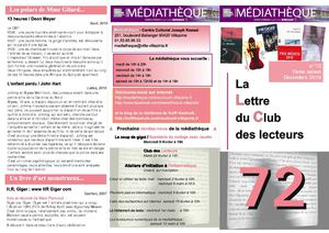 Club des lecteurs - décembre 2010