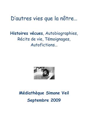 Récits de vies, histoires vécues