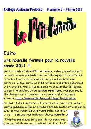Le Ptit Antonin N°3