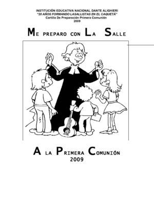 PREPARACIÓN PRIMERA COMUNIÓN