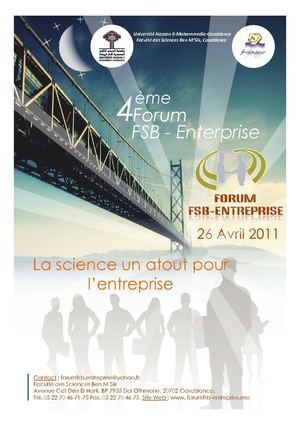 4ème Forum Faculté des Sciences Ben M’Sick- Entreprise