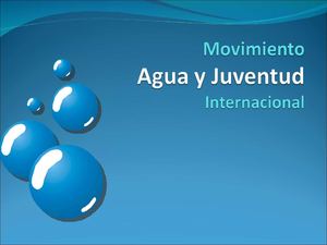 Agua y Juventud