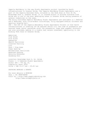 Imperia Residency in Knowledge Park V Gr. Noida @ Rs. 13.17 lacs onwards, CALL +919868768682, SAPPHIRE BROKING & EVENTS