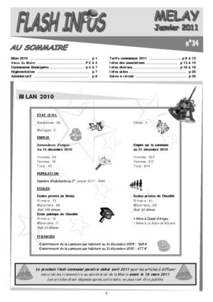 Melay Flash 34 janvier 2011