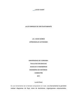 Lucid Chart Julio De oro Aprendizaje autonomo