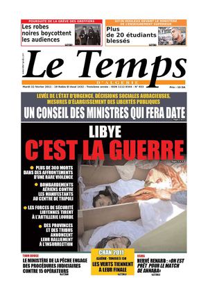Le Temps d'Algérie Edition du Mardi 22 Février 2011