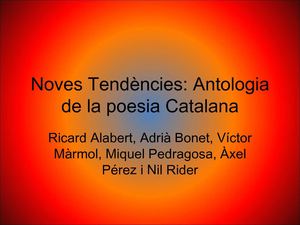 NOVES TENDÈNCIES (1.1)