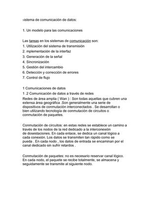 Sistema de comunicación de datos