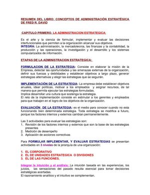 CAPITULO 1 ADMINISTRACION ESTRATEGICA