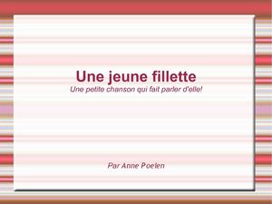 UNE JEUNE FILLETTE chanson populaire