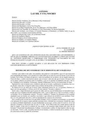 Anónimo - Mil y una noches