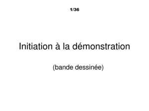 initiation à la démonstration (bd)
