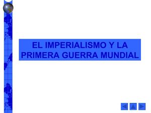 Imperialismo y I Guerra Mundial