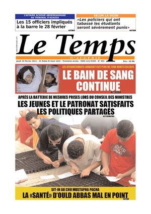 Le Temps d'Algérie Edition du Jeudi 24 Février 2011