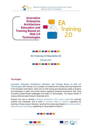 EA Training 2.0 Newsletter #5
