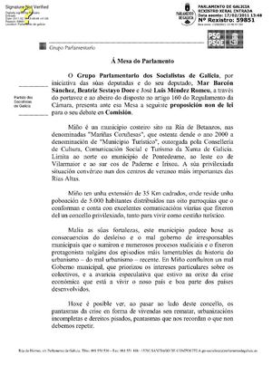 Iniciativa Parlamento de Galicia - Control APLU