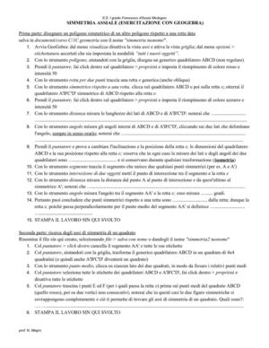 Esercitazione con GeoGebra sulla simmetria assiale