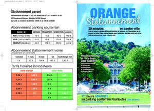 Le stationnement à Orange Vaucluse