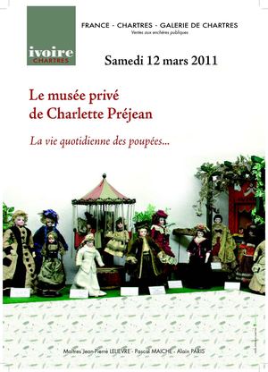 POUPEES - COLLECTION DE MME CHARLETTE PREJEAN 12-03-2011
