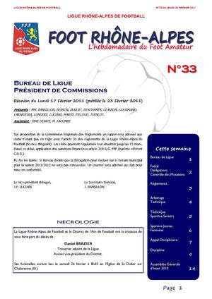 JOURNAL 33 DU 24 FEVRIER 2011