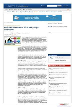 Olvídese de deshojar florecitas (caso de un emprendedor)