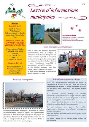 Lettre d'informations N°4