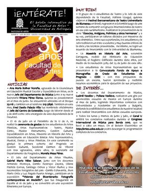 Boletín Entérate Nº 06