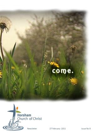 Newsletter 27 February 2011 Issue 8